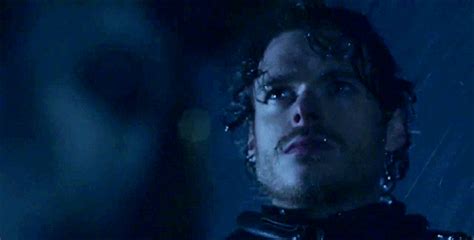 When He Stands In The Rain Robb Stark On Game Of Thrones