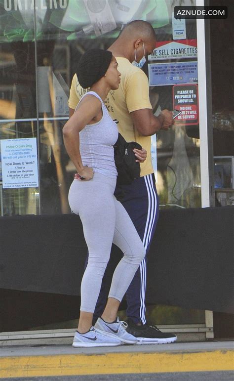 Meagan Good And Husband Devon Franklin Buy Smokes At A West Hollywood