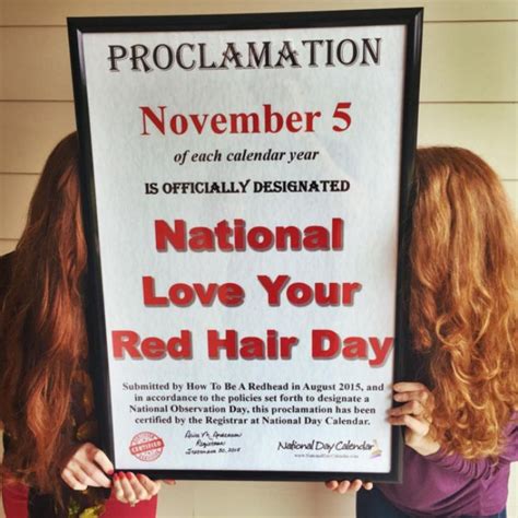 natural redheads rejoice now there s a national holiday just for you