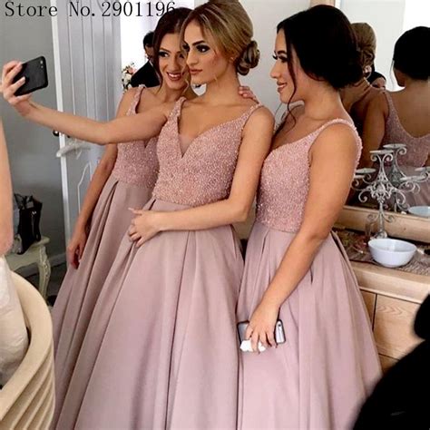 robe de soiree 2017 plus size beaded nude pink prom dresses long