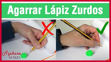 cómo sujetar el lápiz para zurdos curso para mejorar la caligrafía