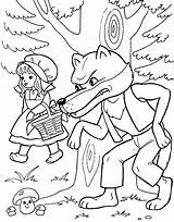 Hood Riding Red Coloring Pages Little Choose Board sketch template