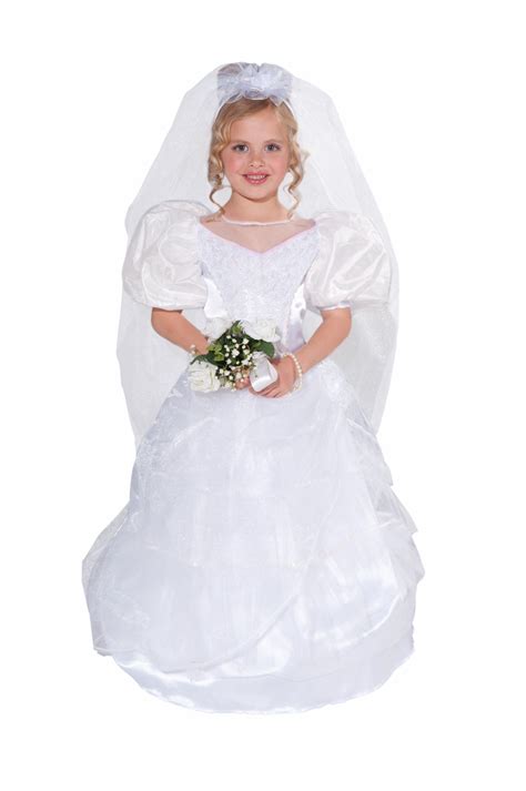 kids deluxe girls wedding gown costume   costume land