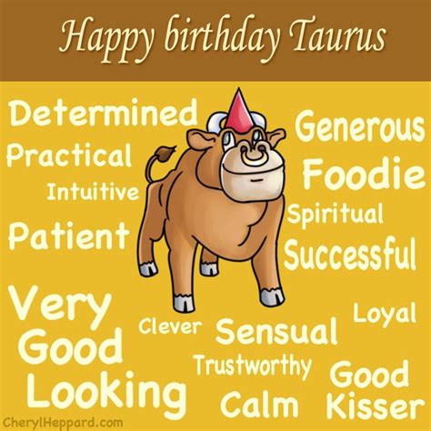 happy birthday taurus taurus  bull   birth month