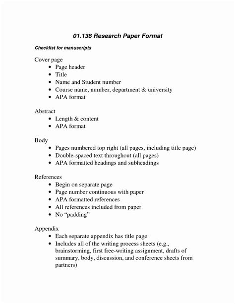 outline format template   research paper outline