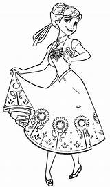 Frozen Fever Coloring Pages Elsa Getdrawings sketch template