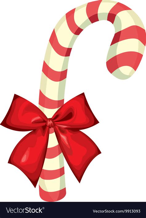 Candy Cane Object Royalty Free Vector Image Vectorstock