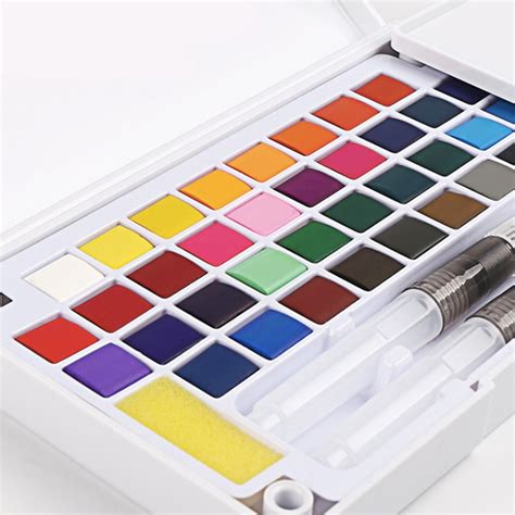 superior watercolor paint set box  water brush bright color