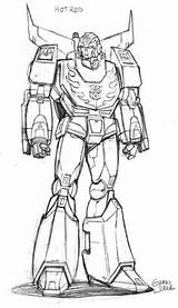 Rodimus Colouring Ahm Autobots Transformer Cartoons Optimus Hotrod Rods Magnus Ultra Starscream sketch template