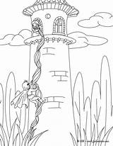 Coloriage Raiponce Grimm Colorier Contes Rapunzel Imprimer sketch template