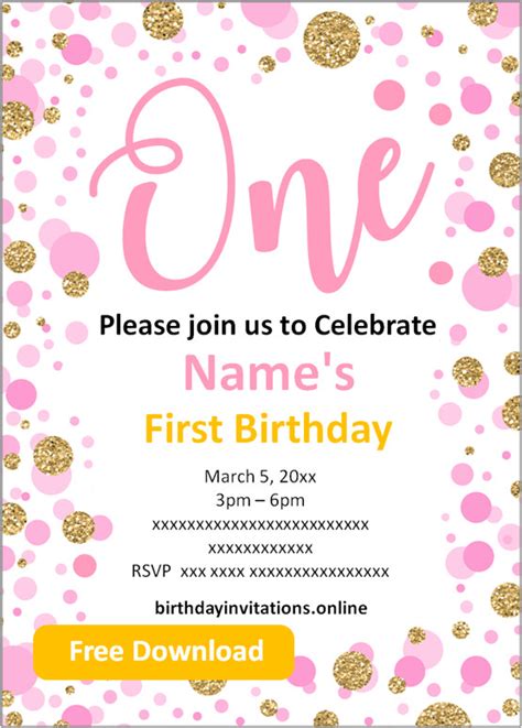 baby st birthday invitations templates  kids birthday party