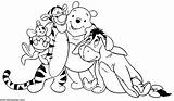 Coloring Pooh Winnie Pages Printable Igor Bear Tigger Friends Disney Colouring Characters Cute Baby Popular Eeyore Sheets Cartoon Silhouette Mixed sketch template