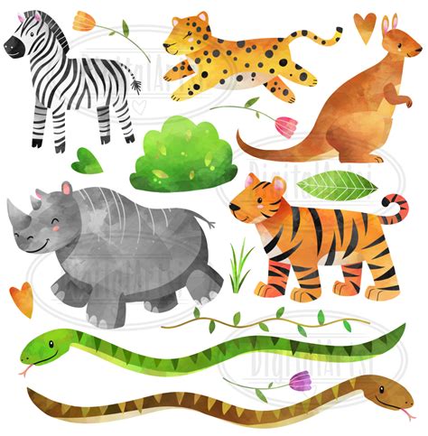 trending wild animals clipart image temal