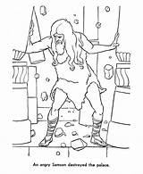Samson Delilah Tegninger Fargeleggingsark Lydia Simson Pillars Getcolorings Motiver Bibel Bijbelse Morsomme Til Cain Abel Fargelegging Enemies sketch template