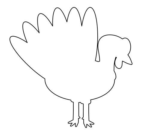 thanksgiving turkey cutouts printable     printablee