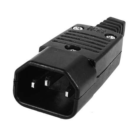 buy cws black iec   male plug ac power inlet socket connector
