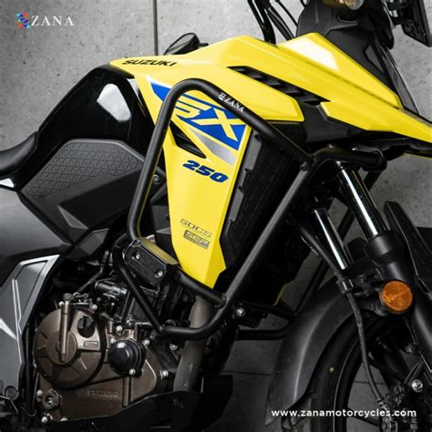 Crash Guard With Slider Puck Black For V Strom 250 India