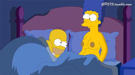 Rule 34 Big Breasts Breasts Gp375 Homer Simpson Marge Simpson Milf