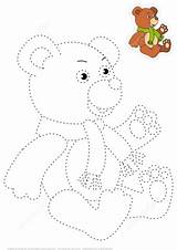 Trace Toy Colorear Oso Enigmas Juguete Supercoloring sketch template