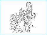 Coyote Coloring Looney Tunes Wile Pages Cartoon Bugs Bunny Cartoons Book Choose Board sketch template