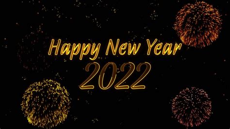 Happy New Year 2022 Greeting Stock Footage Video 100 Royalty Free