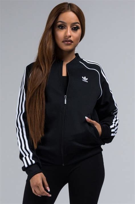 front view adidas    track jacket  black adidas jacket women black adidas