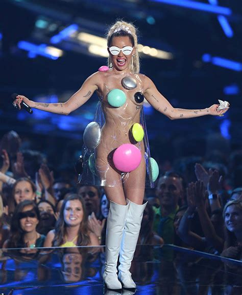miley cyrus wild outfits  mtv video  awards