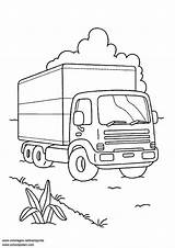 Coloring Lorry sketch template