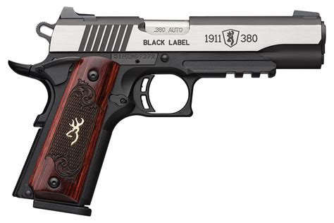 browning   black label medallion pro  acp pistol  rosewood colored laminate