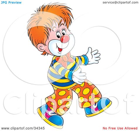 Clipart Illustration Of An Adorable Red Haired Circus