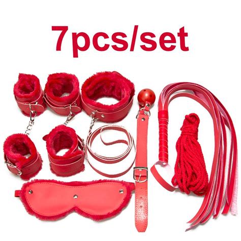 Buy 7 Pcs Lot Pink Sex Flirt Toys Sex Handcuffs Collar