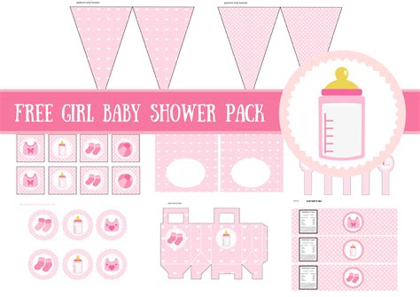 girl baby shower printabletemplate baby shower ideas themes