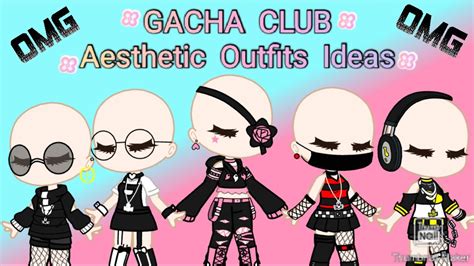 gacha club aesthetic black outfit ideas  girls gcmv youtube