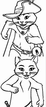 Puss Boots Coloring Pages Book Kitty Dreamworks Softpaws Choose Board Printables Shrek Characters sketch template