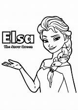Elsa Frozen Coloring Pages Queen Disney Face Princess Ice Color Getcolorings Kids Printable Castle Print Getdrawings Colorings Attack sketch template