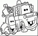 Guido Coloring Pages Matter Smiling Cars Disney Mater Mcqueen Categories Kids sketch template