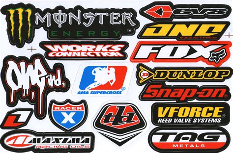 motocross motor racing cycle tuning kit logo dirt bike racing decor decal sticker decals sheet