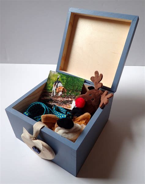 personalised dog memory box rustic pet keepsake box wooden etsy