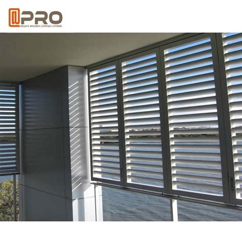 eco friendly aluminium louver window secure glass shutter openable plantation louver