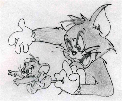 jerry pencil drawing