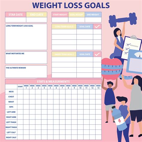 printable weekly weight chart     printablee
