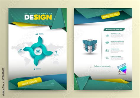 vector design page template modern style stock image  royalty