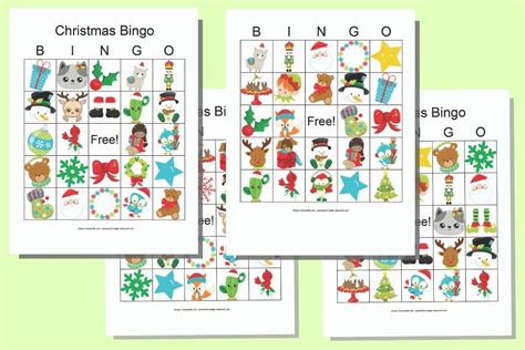 printable christmas bingo screen  holiday activity