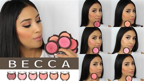 new becca cosmetics luminous blushes review swatches