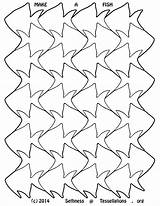 Escher Tessellations Tessellation Mc Colouring Tesselations Pinstopin Math sketch template