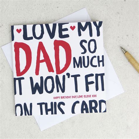 love  dad   fathers day card