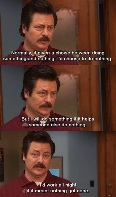 25 Perfect Ron Swanson Memes And Quotables Tv Galleries Paste