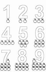 Numeros Ninos Pintar sketch template