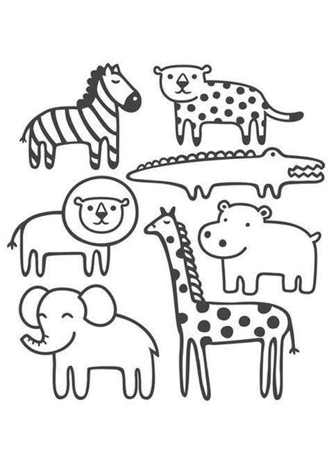 coloring pages  safari animals coloring pages