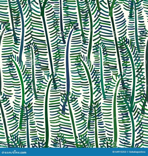 palm tree leaf seamless pattern stock vector illustration  backdrop